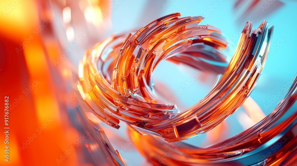 Poster abstract digital data flow, a dynamic representation of information exchange, vibrant colors intertw