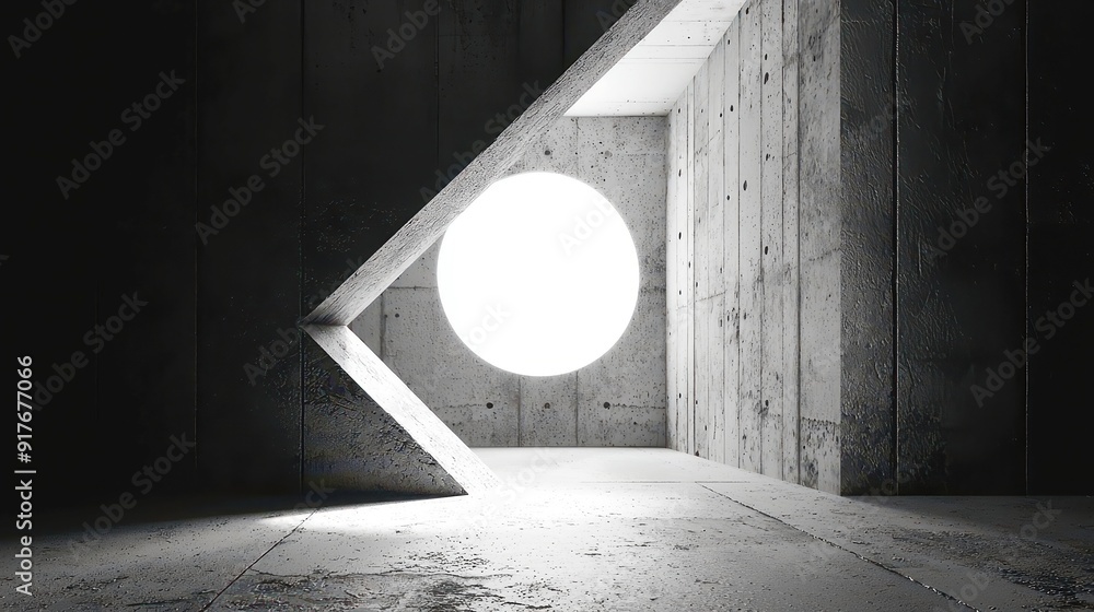 Poster monochrome serenity, an abstract composition featuring a stark black and white backdrop, creating an