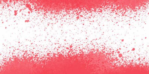 Abstract red powder splatted background, Freeze motion of color powder exploding/throwing color powder, color glitter texture on white background. Colorful dust cloud explodes, paint Holi mist splash.