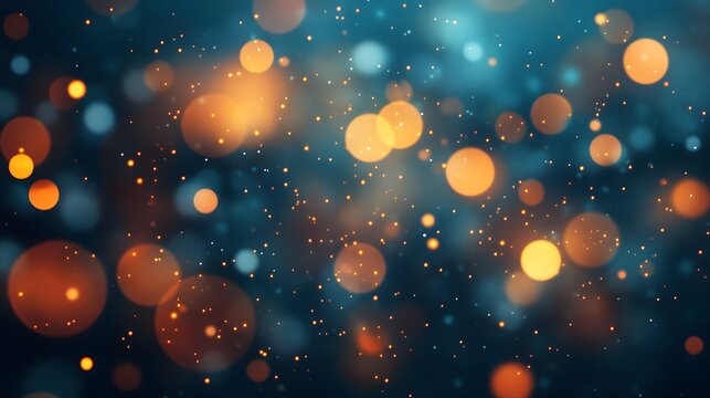 Abstract colorful bokeh lights background. Blurred circle shapes.