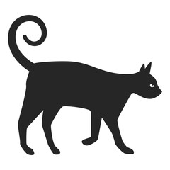 Halloween Cat Silhouette Illustration
