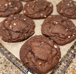 Peppermint Chocolate Cookies