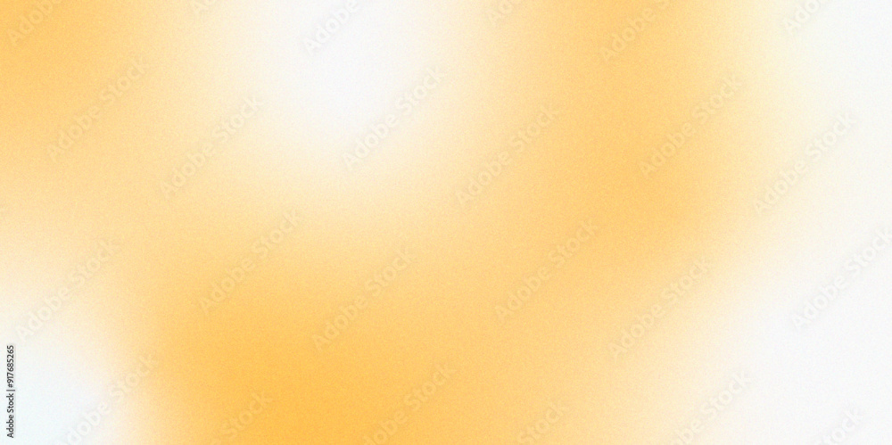 Aufkleber gold beige white template empty space color gradient rough abstract background. Orange white grainy background, abstract blurred color gradient noise texture banner poster backdrop modern illustration