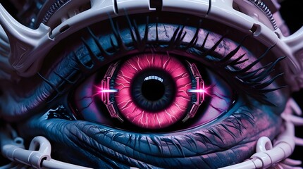 eye of the robot person