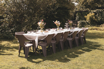 The beautiful Danish summer cake table
