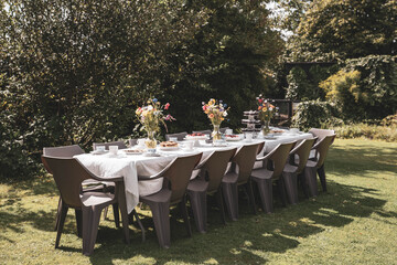 The beautiful Danish summer cake table