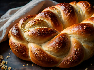 Instructions for baking sweet and savory braided challah, with variations in size and shape. - Powered by Adobe