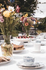 The beautiful Danish summer cake table