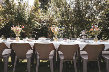 The beautiful Danish summer cake table
