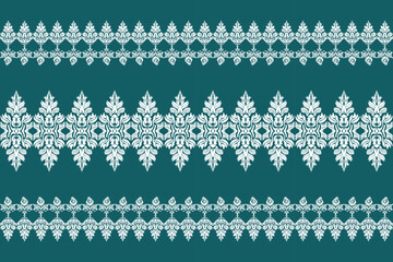 Vintage floral lace border pattern with seamless design for wallpaper, cards, and scrapbooking,traditional ethnic, fabric pattern for textiles, rugs, wallpaper, clothing, sarong, batik, wrapping.