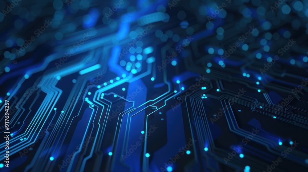 Poster electronic circuit board. technology concept ,microchip cpu processor circuit board. digital line