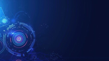 Obraz premium Electronic circuit board. Technology Concept ,Microchip CPU Processor Circuit Board. Digital Line