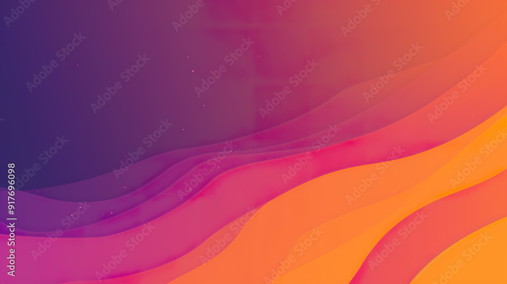 Poster abstract gradient background with curved lines and subtle glimmering