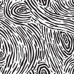 Abstract black and white woodgrain texture, seamless pattern for design, backgrounds, prints, textiles, and packaging.