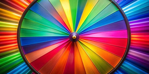 Fototapeta premium Colorful explosion of vibrant colors on a spinning wheel, exploding, color wheel, vibrant, colorful, explosion, spinning, dynamic