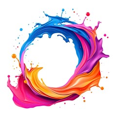 Fototapeta premium abstract art & liquid paint color flow Ai generated 