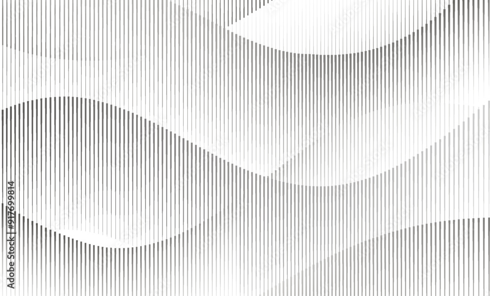 Poster abstract geometric background with wavy vertical lines. intersecting flowing gradient transitions.