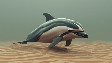 Dolphin in a Desert of Sand