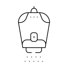 laser epilator gadget line icon vector. laser epilator gadget sign. isolated contour symbol black illustration