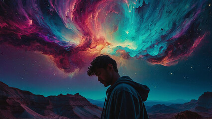 Texture Glitch Galaxy Analog Psychedelic Colors