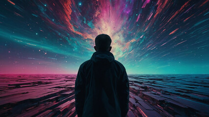 Texture Glitch Galaxy Analog Psychedelic Colors