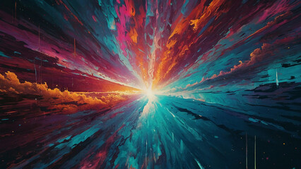 Texture Glitch Galaxy Analog Psychedelic Colors