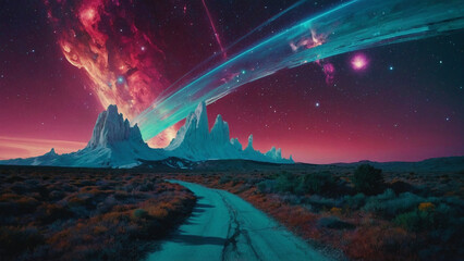 Texture Glitch Galaxy Analog Psychedelic Colors