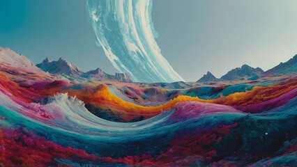 Texture Glitch Galaxy Analog Psychedelic Colors