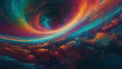 Texture Glitch Galaxy Analog Psychedelic Colors