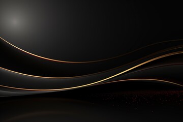 Abstract black and gold background with subtle red glitter.