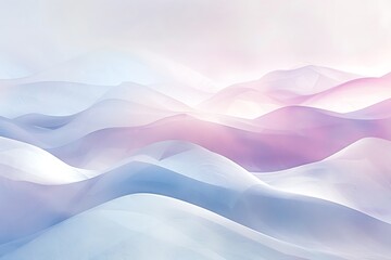 Obraz premium Abstract Mountain Landscape in Pastel Tones