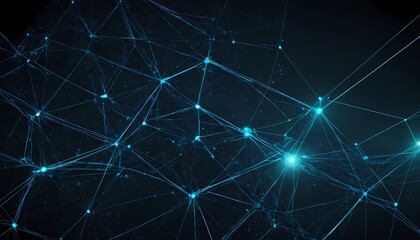 network background with big data collection dark blue background. Digital 16