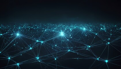 network background with big data collection dark blue background. Digital 15