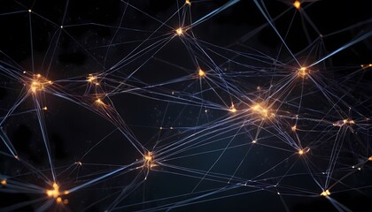 network background with big data collection dark blue background. Digital 4