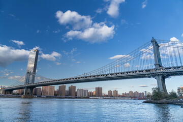 Manhattan bridge in New York city, USA