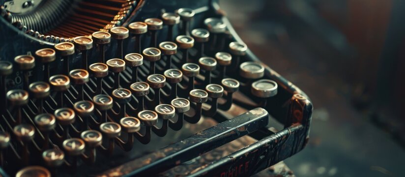 Text written on an old typewriter.