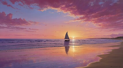 beach with sky