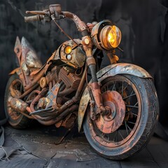 Fototapeta premium Rusty Motorcycle
