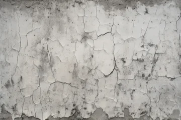 Sierkussen Verweerde muur Processed collage of obsolete stucco wall with visible cracks texture. Background for banner, backdrop  © Larysa