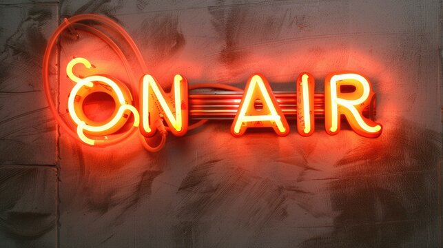Text On air, live broadcast, delivering news, entertainment, events directly to viewers, capturing immediacy and excitement of live television with up to the minute coverage and dynamic programming