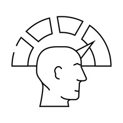 performance job line icon vector. performance job sign. isolated contour symbol black illustration