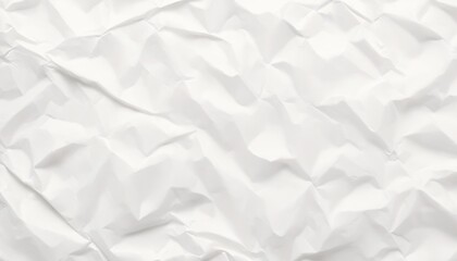 Obraz premium Crumpled White Paper Texture Background