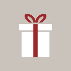 プレゼントのシンプルなカラーアイコン
