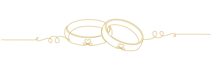continuous line wedding ring ...