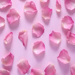 pink rose petals ,generative ai