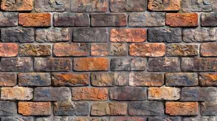 Obraz premium Wallpaper with brick pattern for background image featuring construction materials texture.
