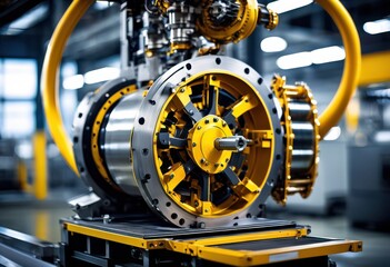 Fototapeta premium dynamic product showcases highlighting advanced industrial machinery innovative design functionality, automation, branding, capabilities, customization