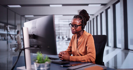 Video Conference Webinar Business Call Banner With Computer