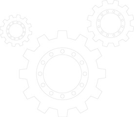 a outline of gears