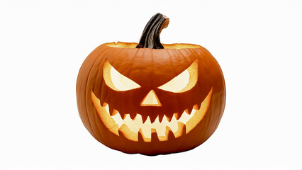 Happy Halloween Background for Party Invitations with Violet Fog Clouds and Pumpkins